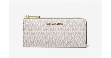 jet set travel large logo quarter-zip wallet